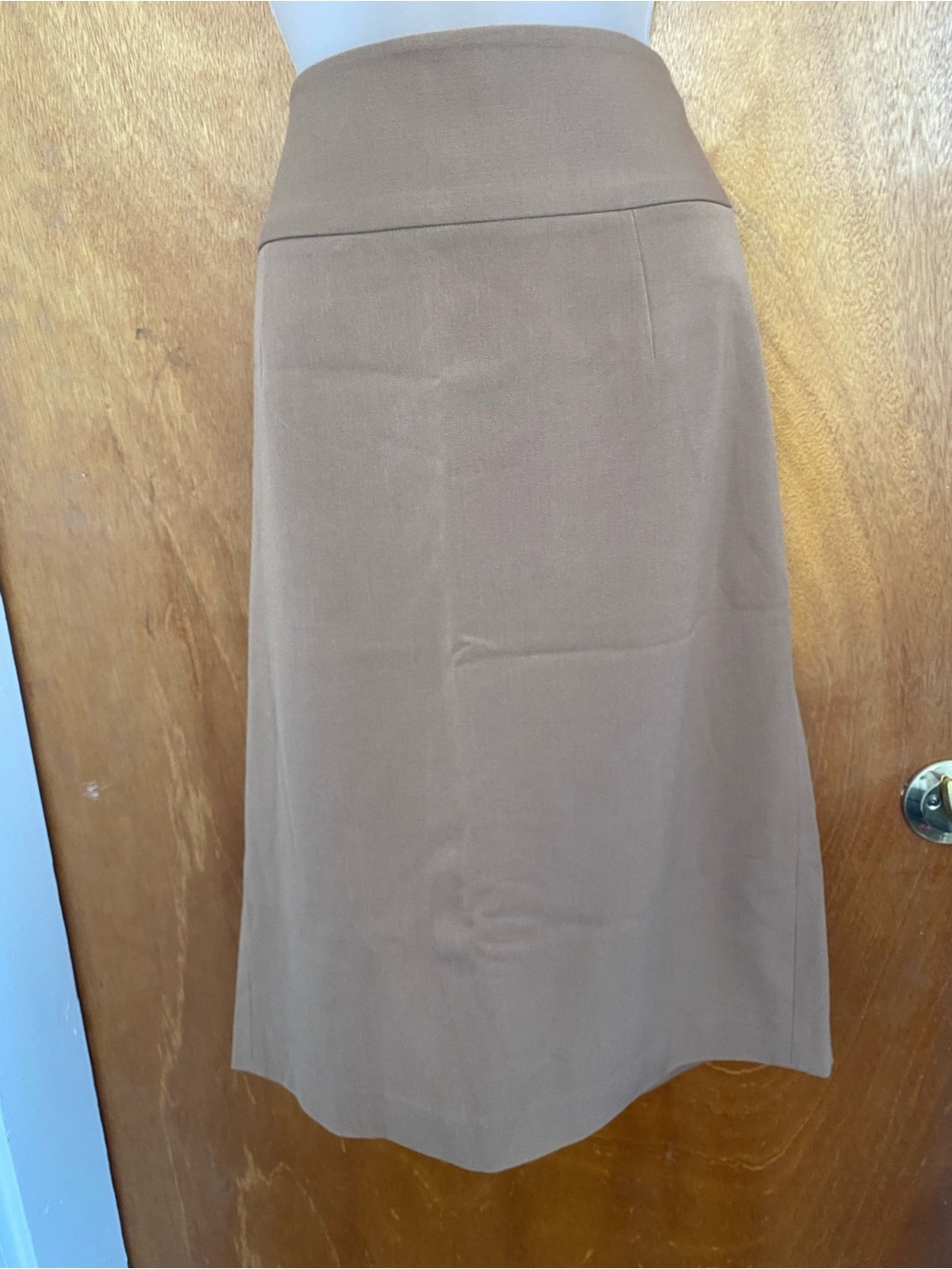 Grace Elements Tailored Midi Skirt in Tan